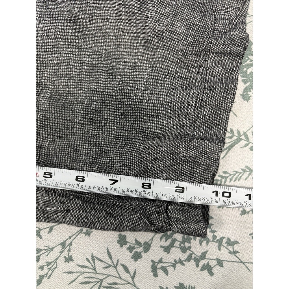 Saks Fifth Avenue 100% Linen Shorts Size 4 Gray Tailored Flat Front Summer Beach - Picture 11 of 11